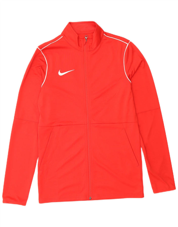 Nike Mens Dri Fit Graphic Tracksuit Top Jacket Small Red Polyester