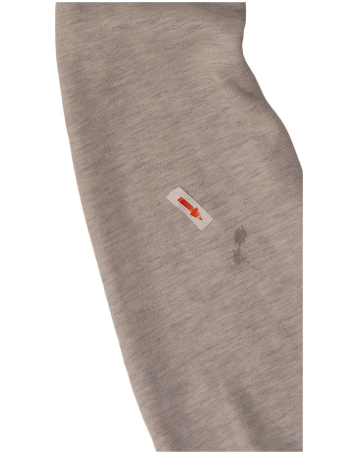 Superdry Womens Hoodie Jumper UK 14 Medium Grey Cotton
