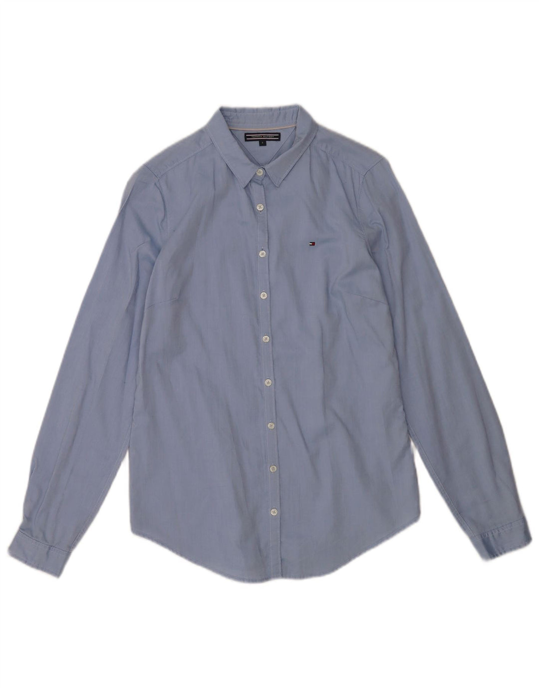 Camicia da donna Tommy Hilfiger US 6 cotone blu medio