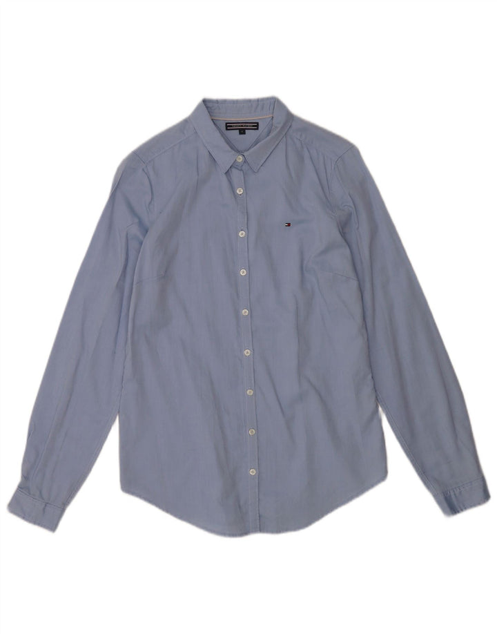 Camicia da donna Tommy Hilfiger US 6 cotone blu medio
