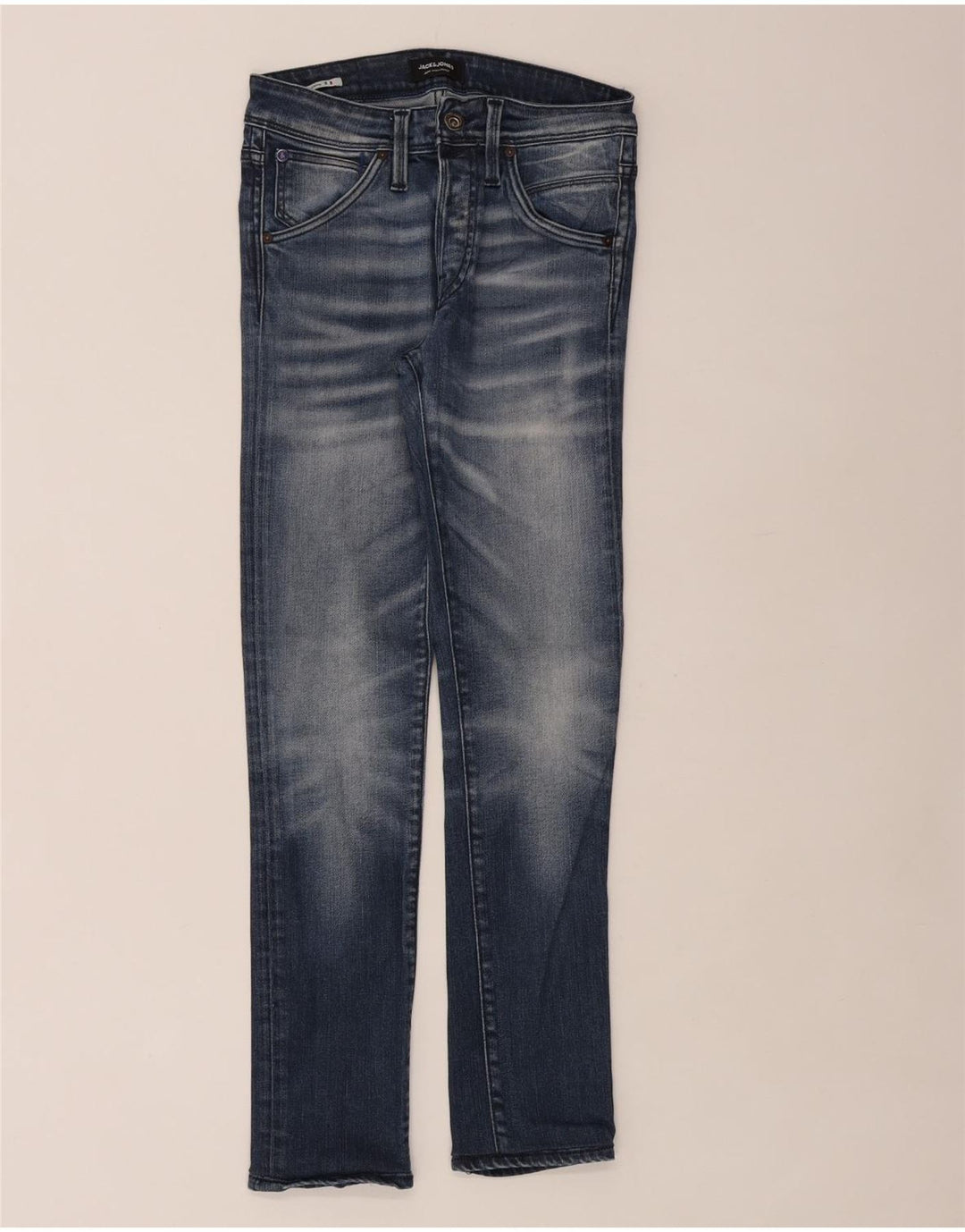 Jack & Jones Jean Slim Homme W28 L30 Bleu Coton