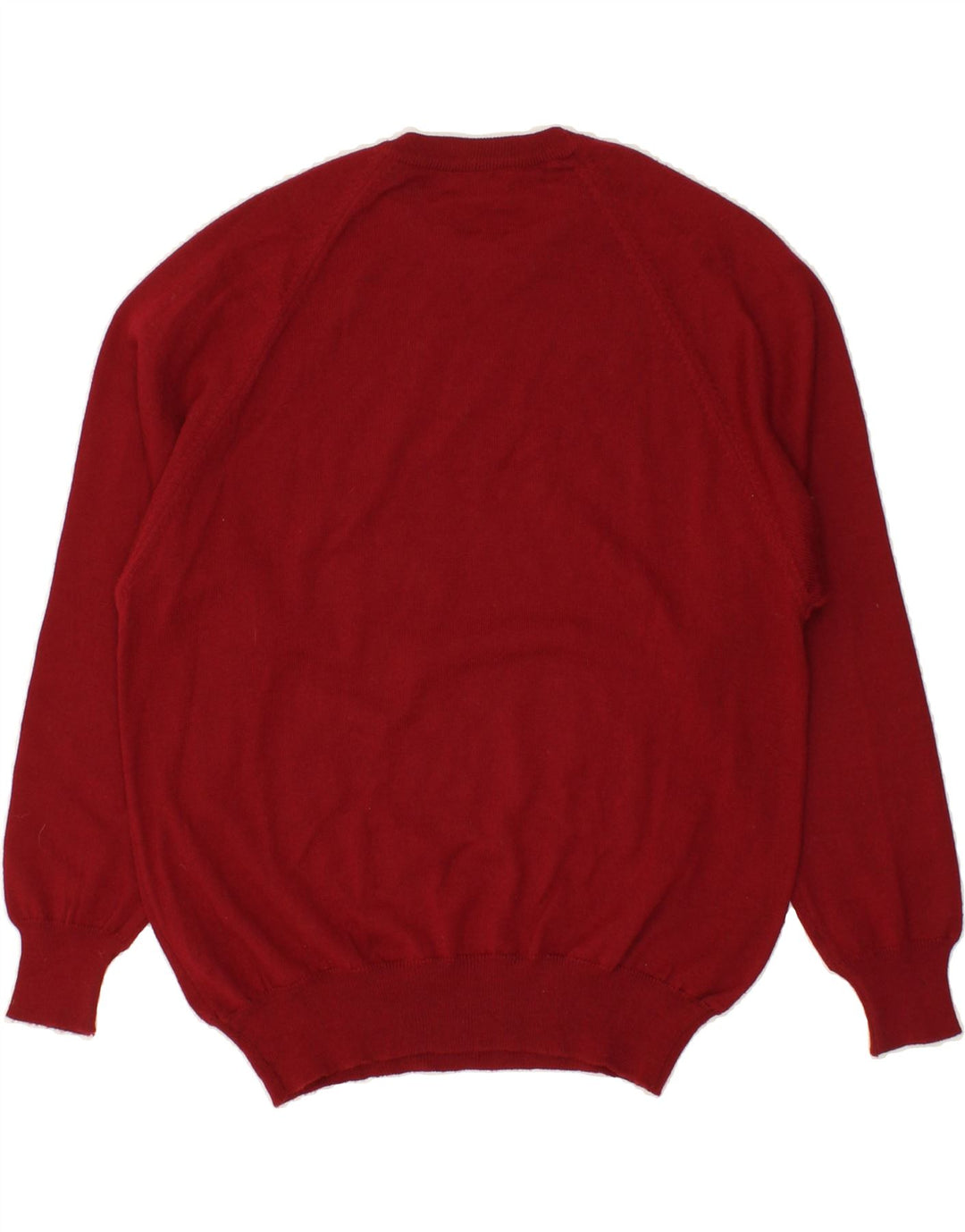 LAURA BIAGIOTTI Mens Crew Neck Jumper Sweater Small Red Vintage Laura Biagiotti and Second-Hand Laura Biagiotti from Messina Hembry 