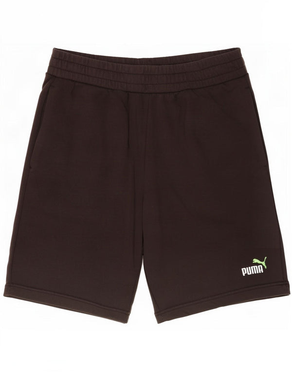Pantaloncini sportivi da uomo Puma grandi in cotone nero