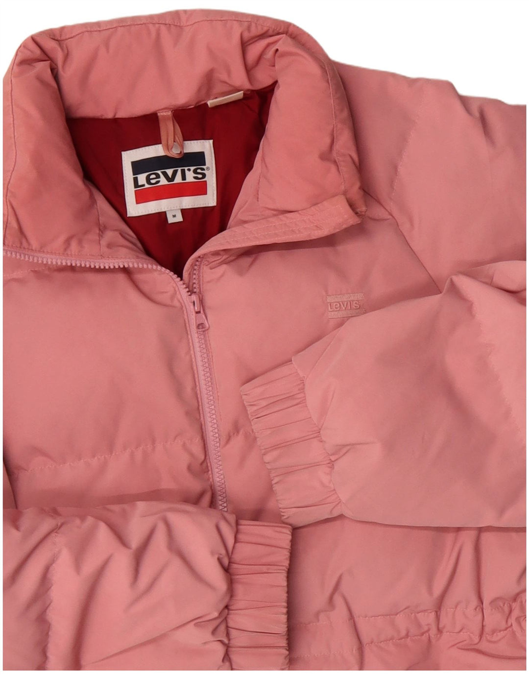 Levi's Veste Rembourrée Femme UK 14 Rose Moyen Polyester