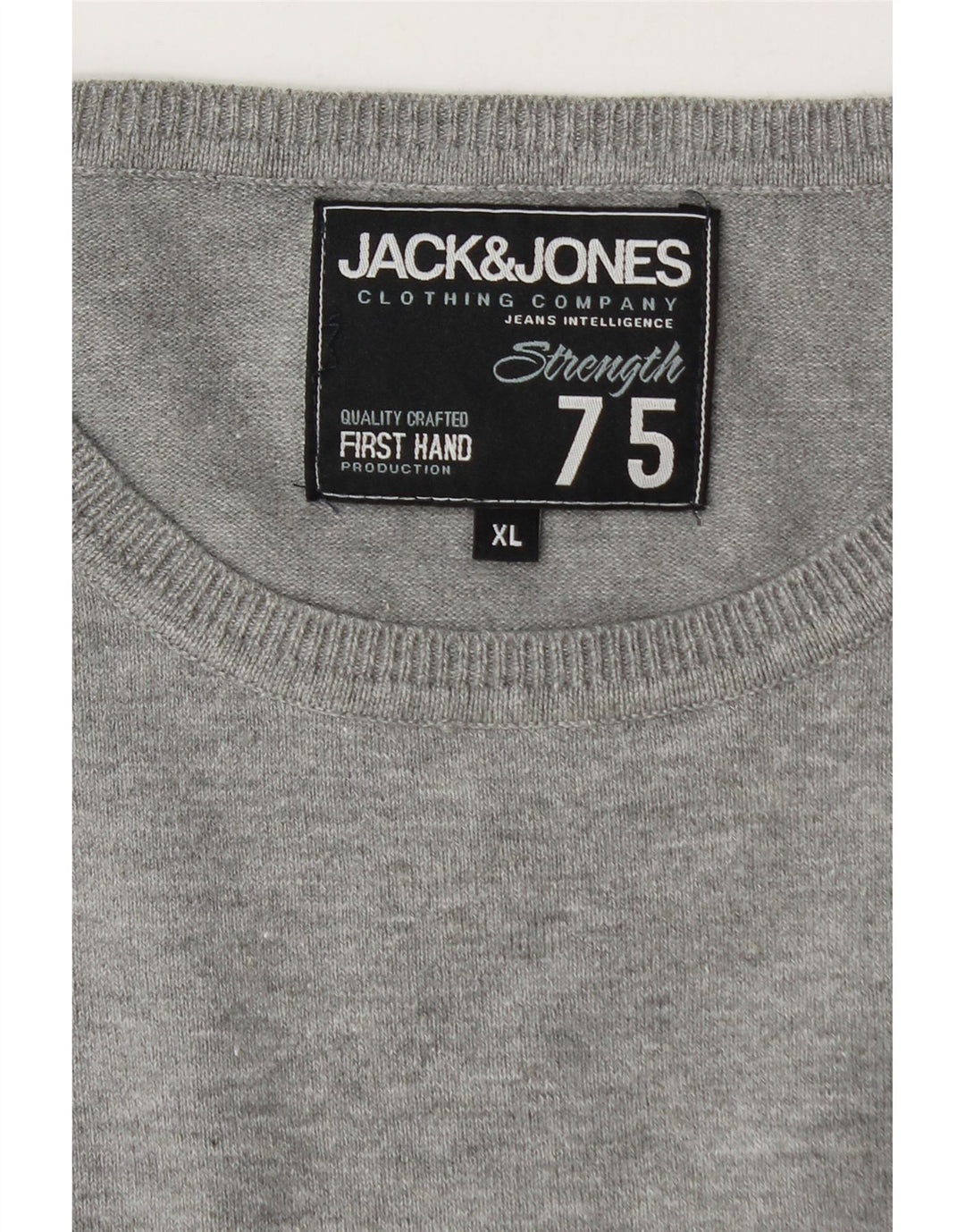 Jack & Jones Herre sweater med rund hals XL Grå Flecked
