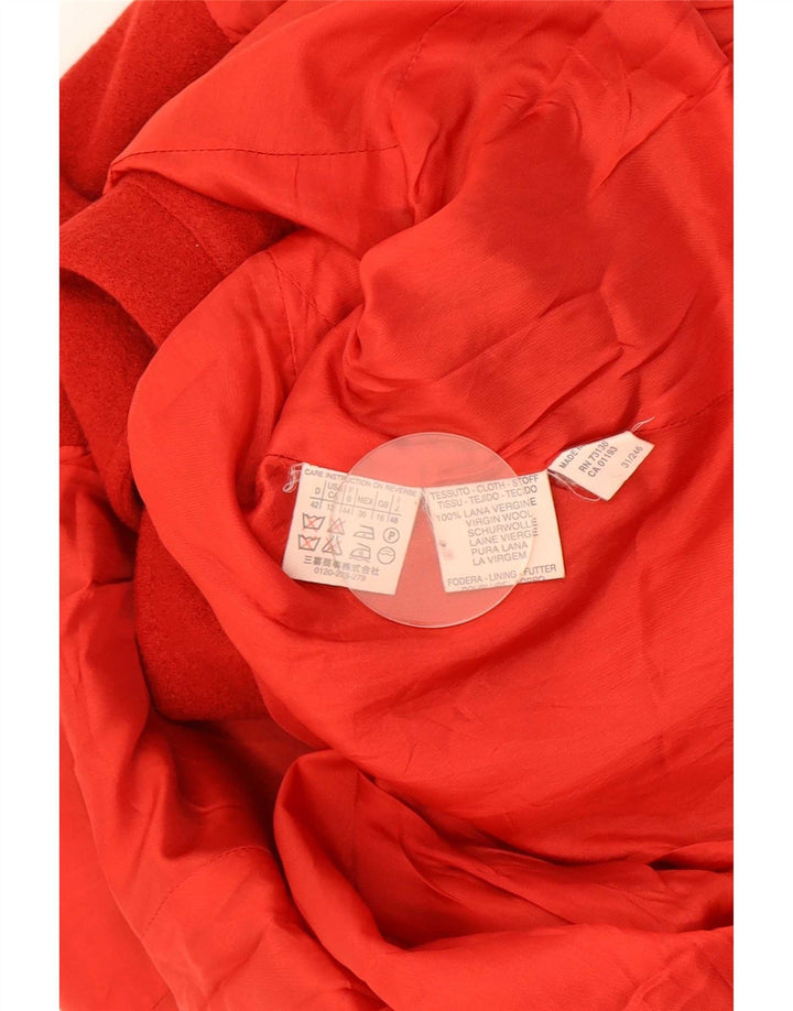 Marella Dame 2 Button Blazer Jacket UK 16 Large Red Wool