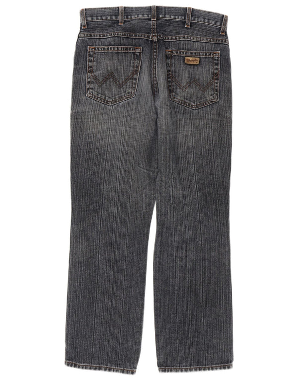 Wrangler Mens Regular Fit Straight Jeans W34 L32 Blue Cotton