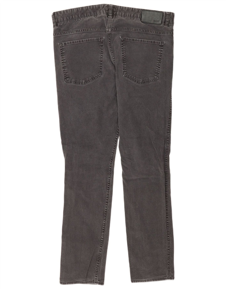 Hugo Boss Mens Slim Jeans W36 L32 Grey Cotton
