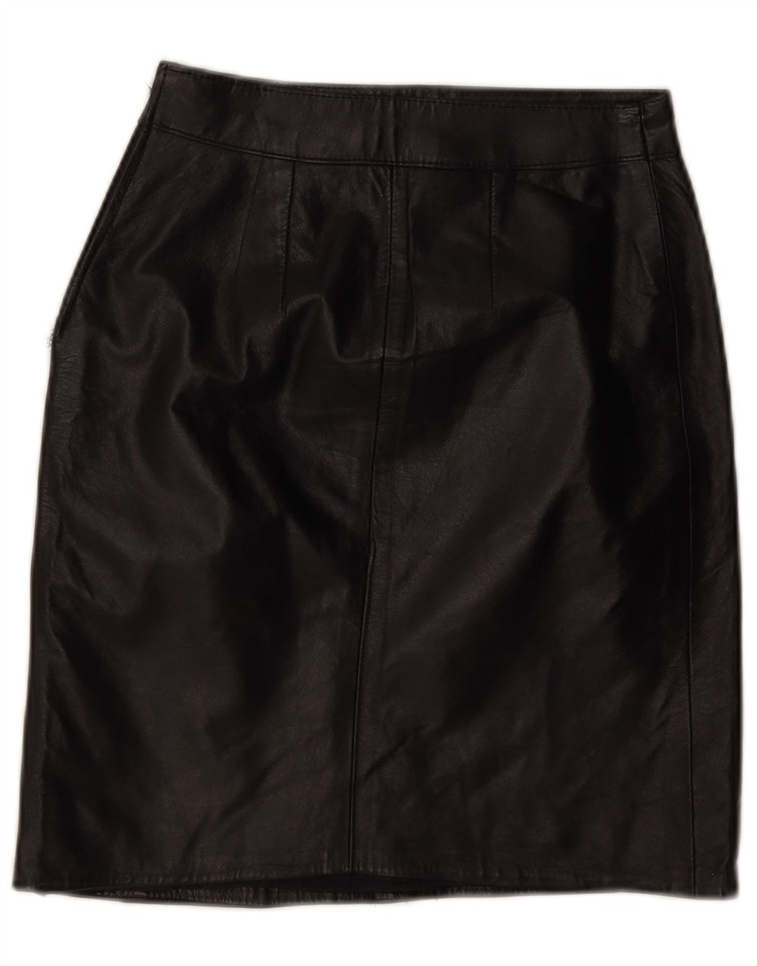 Vintage Damen Lederrock W24 XS Schwarz