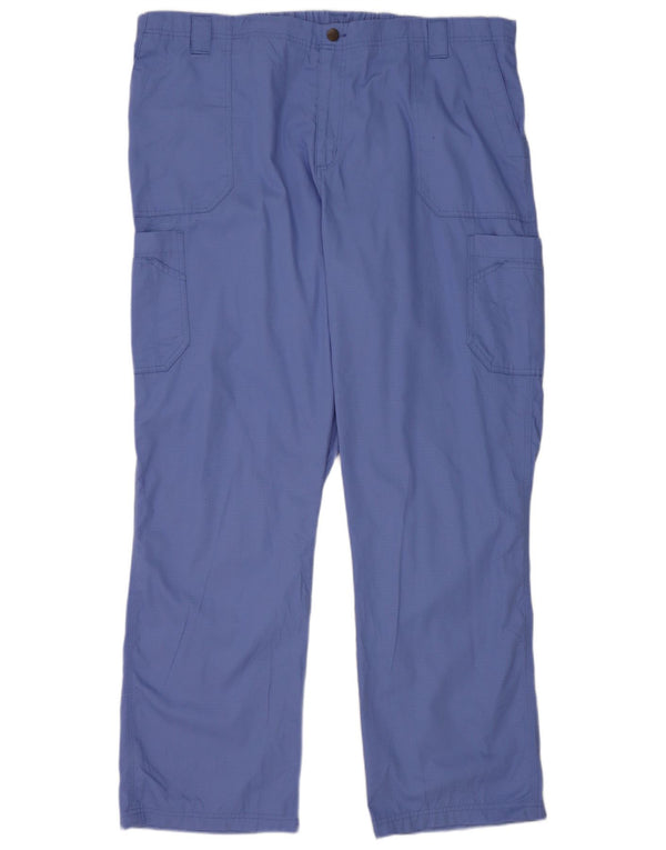 Carhartt Herre Straight Cargo Bukser 2XL W44 L33 Blå Bomuld
