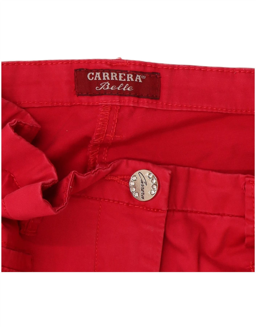 CARRERA Pantaloni Capri subțiri pentru femei L30 L24 roșii