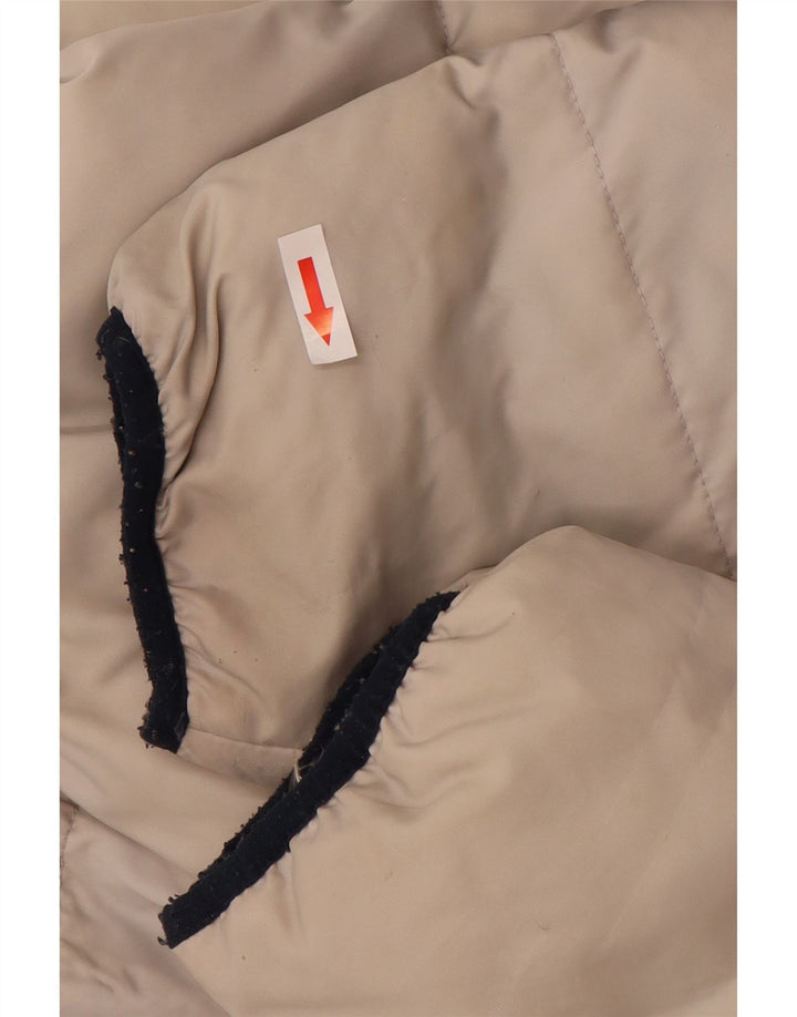Giacca imbottita con cappuccio da uomo Kappa UK 36 Small Off White Poliammide