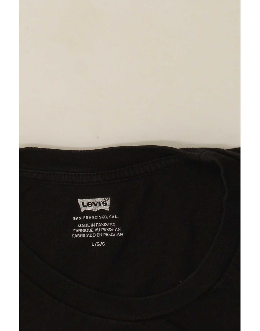 Levi's T-Shirt Graphique Homme Noir Large