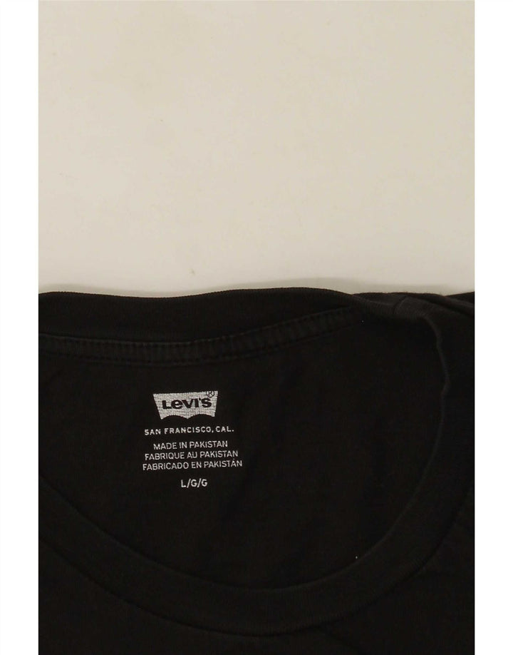Levi's T-Shirt Graphique Homme Noir Large