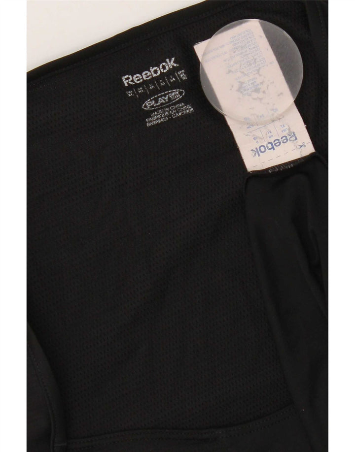 Reebok Womens T-Shirt Top UK 18 XL Black Polyester
