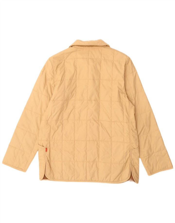 Slam Womens Reversible Padded Jacket UK 14 Medium Beige Nylon