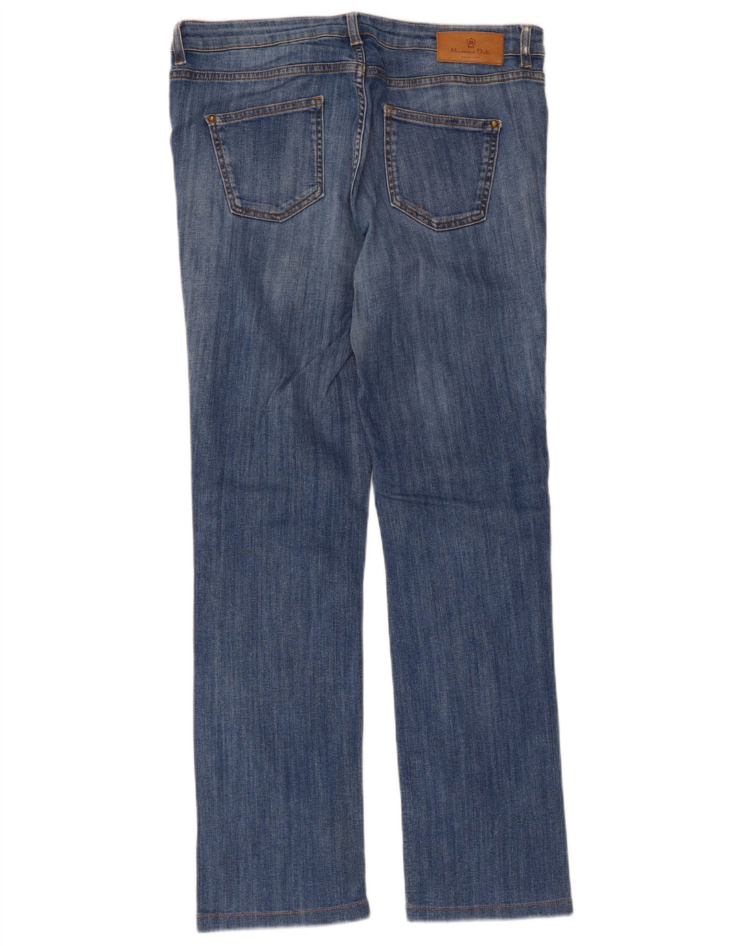Massimo Dutti Jean droit pour femme EU 42 Large W32 L29 Bleu