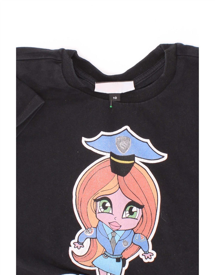 Blauer Girls Graphic T-Shirt Top 9-10 Years Black