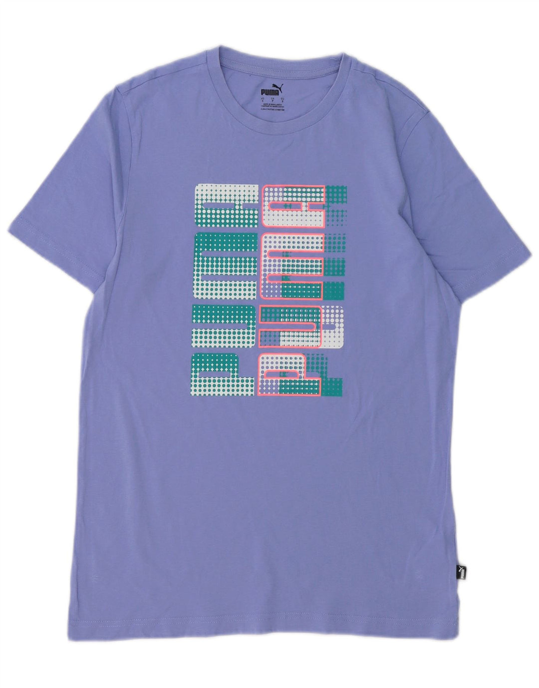 Puma Mens Graphic T-Shirt Top Small Purple Cotton