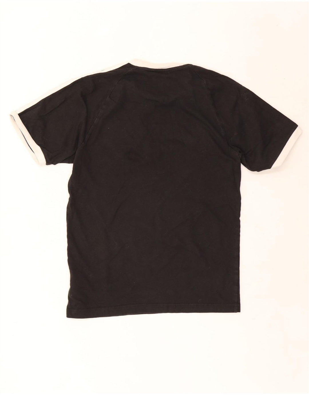 Adidas Mens T-Shirt Top Small Black Cotton