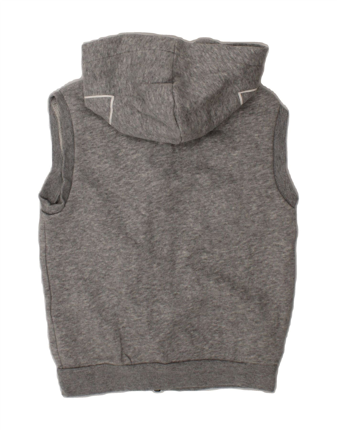 ADIDAS Boys Sleeveless Zip Hoodie Sweater 3-4 Years Grey Cotton Vintage Adidas and Second-Hand Adidas from Messina Hembry 