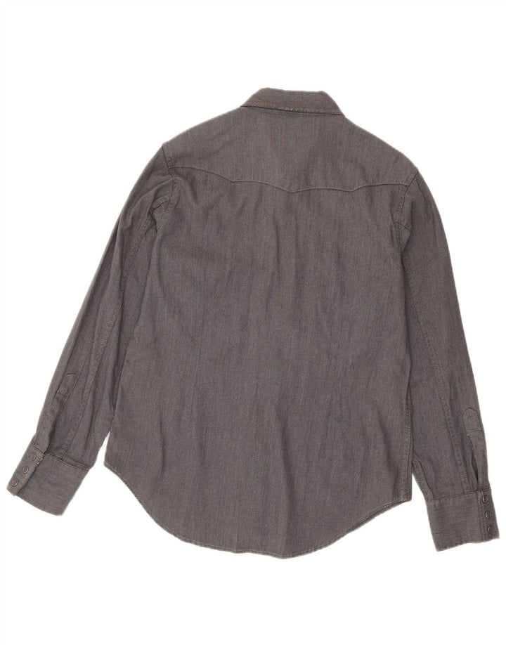 G-STAR Mens Shirt Medium Grey Cotton