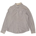 Penguin Mens Heritage Slim Fit Shirt Large Grey Pinstripe