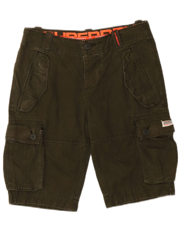 Superdry Shorts Cargo Para Hombre Pequeños W29 Algodón Caqui