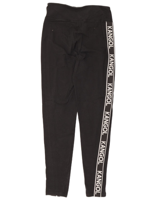 Leggings femininas Kangol gráficas UK 12 algodão preto médio
