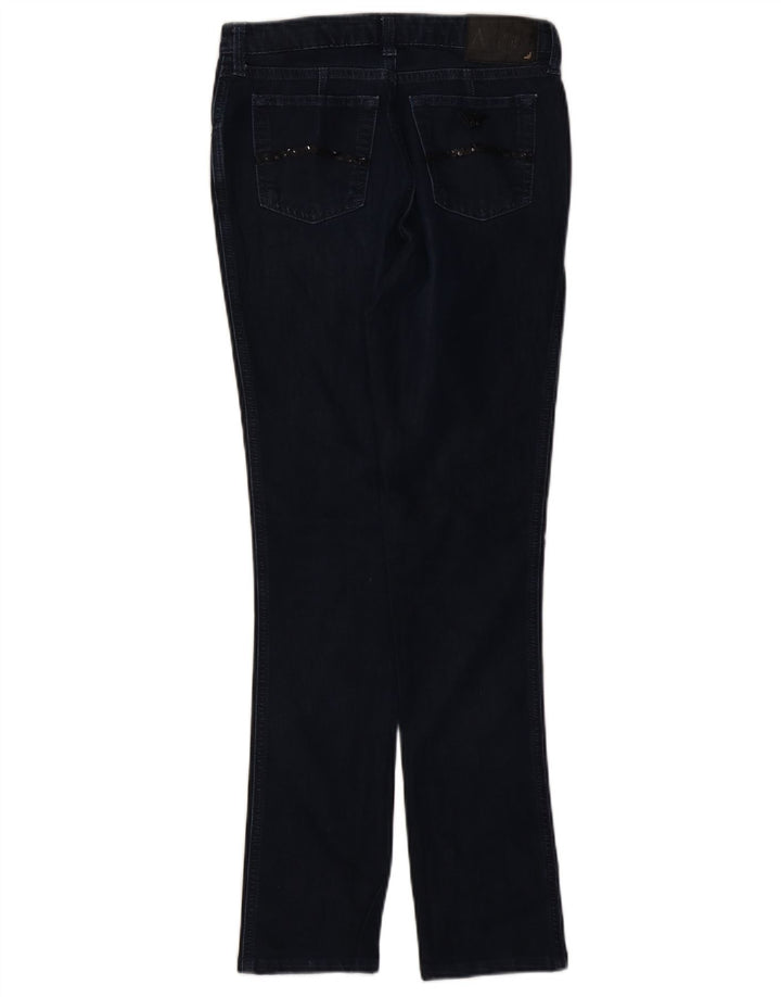 Armani Womens Slim Jeans W30 L29 Navy Blue Cotton