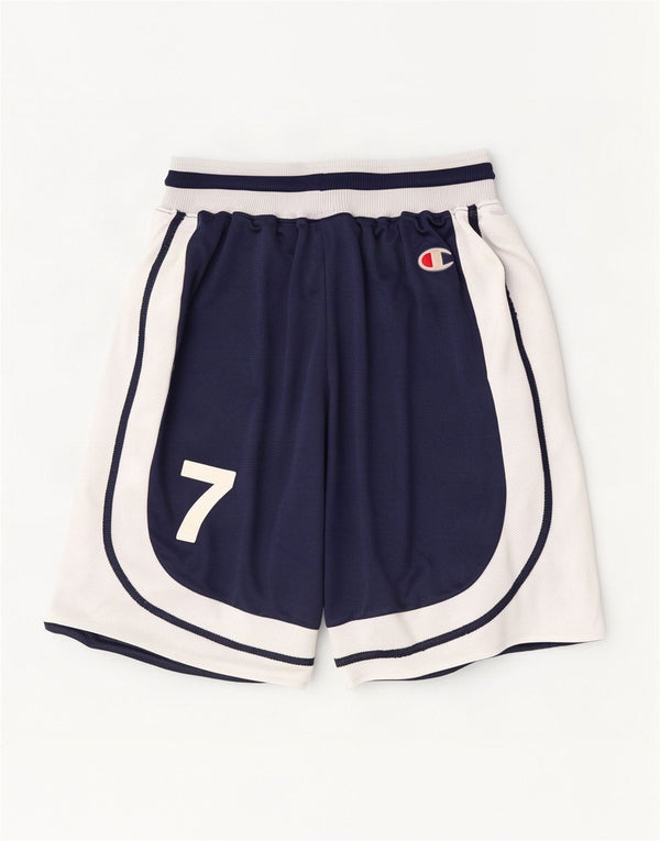 Pantaloncini sportivi con grafica Champion da ragazzo 15-16 anni 2XL Blu navy Colourblock