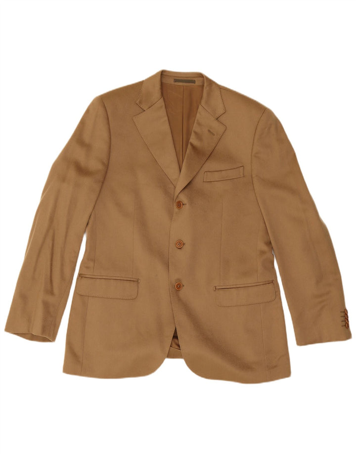 Sacou blazer pentru bărbați Piacenza, cu 3 nasturi, IT 50, mare, bej, cașmir