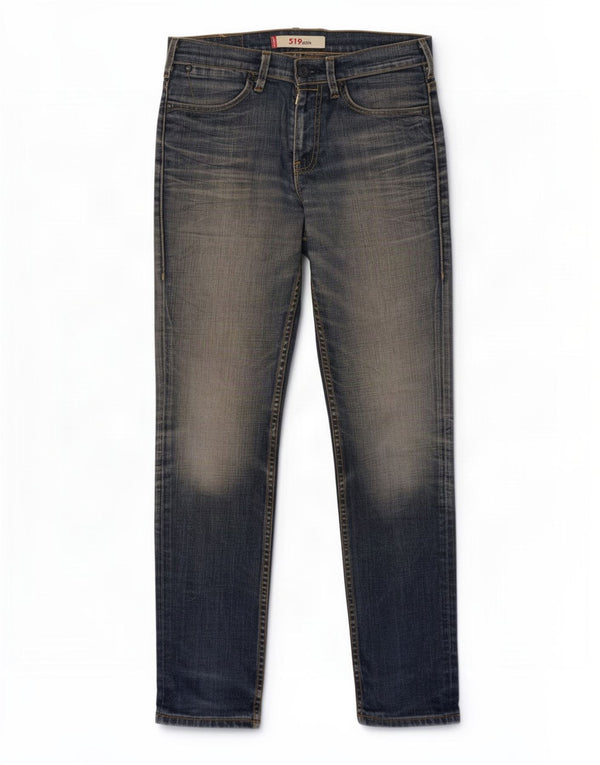 Levi's Mens 519 Slim Jeans W30 L32 sötétkék pamut