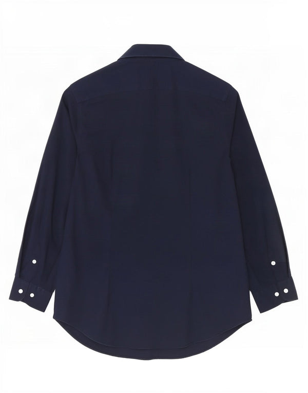 Ralph Lauren Chemise Femme UK 14 Coton Bleu Marine Moyen