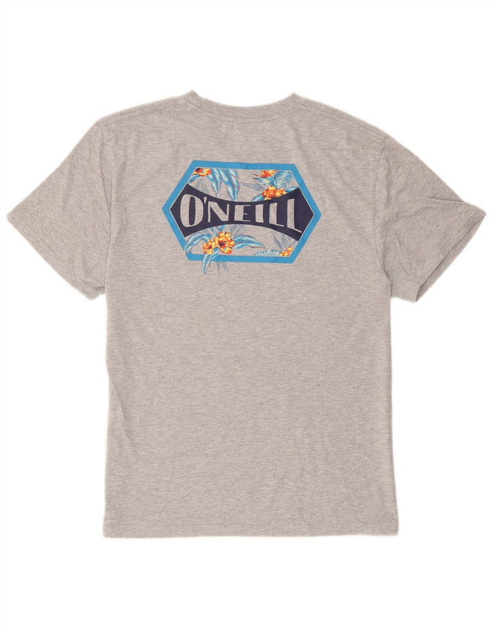 O'Neill Mens Modern Fit Graphic T-Shirt Top Large Grey Cotton