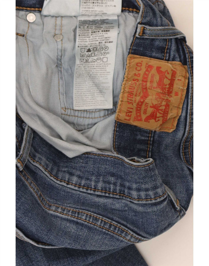 Мужские прямые джинсы Levi's W31 L30 синие, хлопок