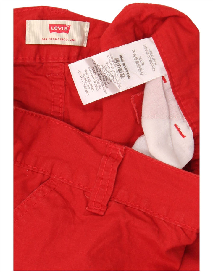 Levi's Herre Cargo Shorts W30 Medium Rød Bomuld