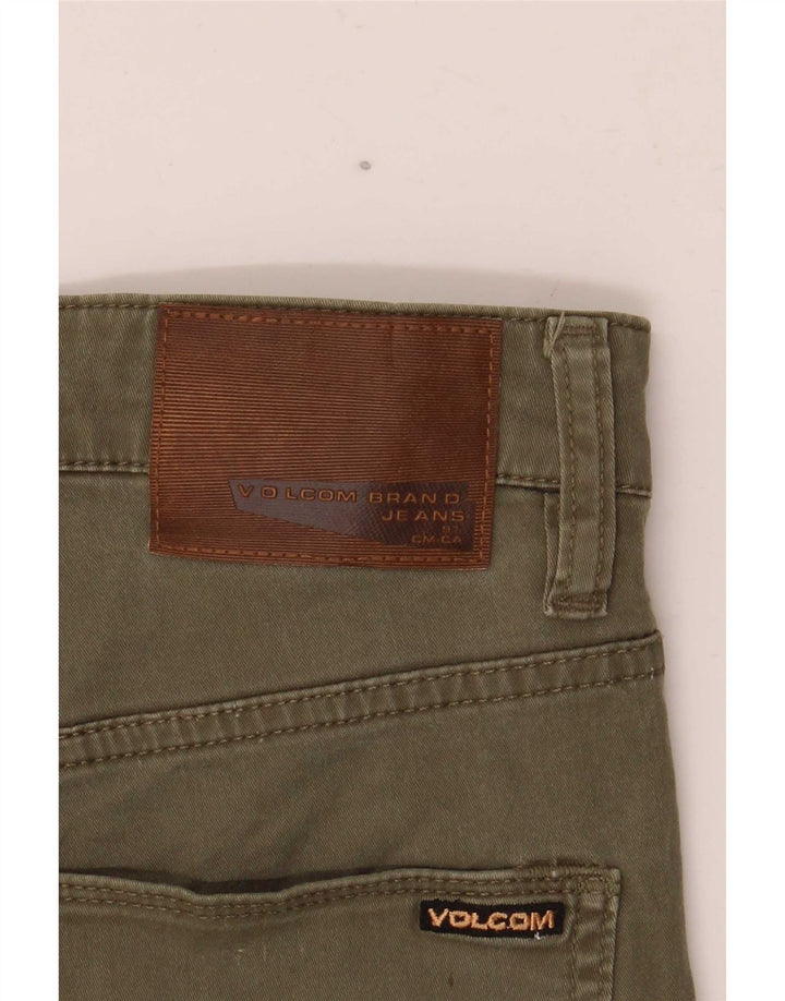 Volcom Mens Solver farmer rövidnadrág W30 közepes khaki pamut