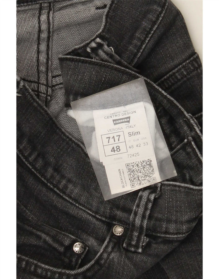 Carrera Mens 717 Slim Jeans W33 L31 Grey Cotton