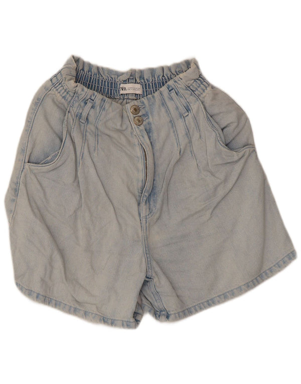 Zara Womens Denim Shorts EU 38 Small W28 Blue Cotton