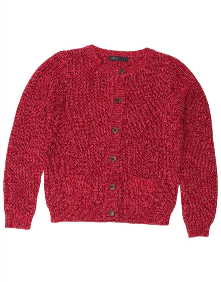 Marks & Spencer Damski sweter oversize UK 10, mały, różowy, nakrapiany