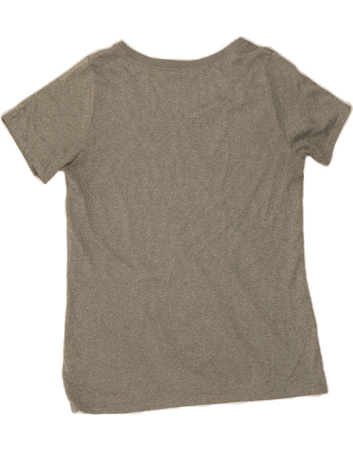NIKE Womens Dri Fit T-Shirt Top UK 14 Large Grey Polyester Vintage Nike and Second-Hand Nike from Messina Hembry 