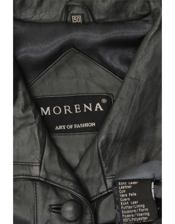 Cappotto in pelle da donna Morena EU 50 2XL Pelle nera