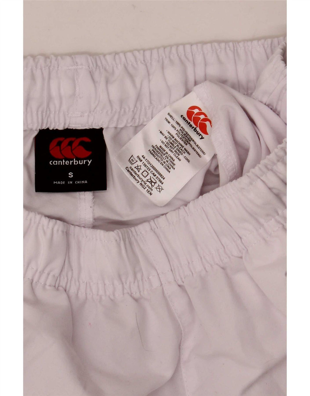 Canterbury Mens Sport Shorts Small White Polyester