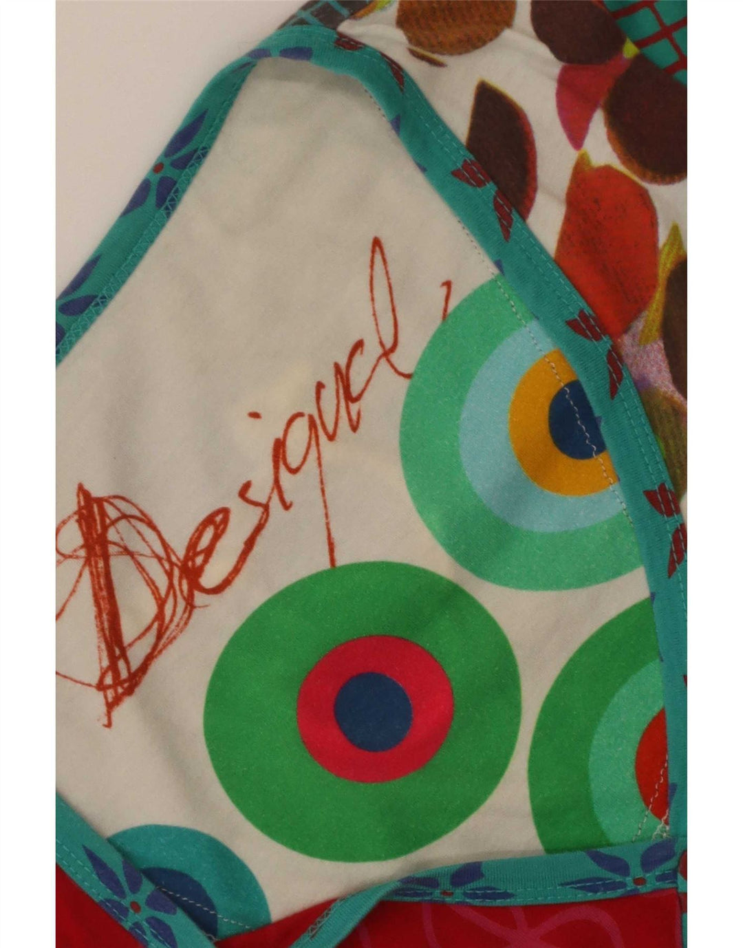 Desigual Tunica da donna Top UK 12 Medio Multicolore Floreale