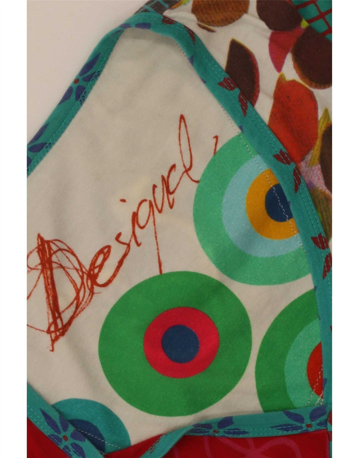 Desigual Tunica da donna Top UK 12 Medio Multicolore Floreale