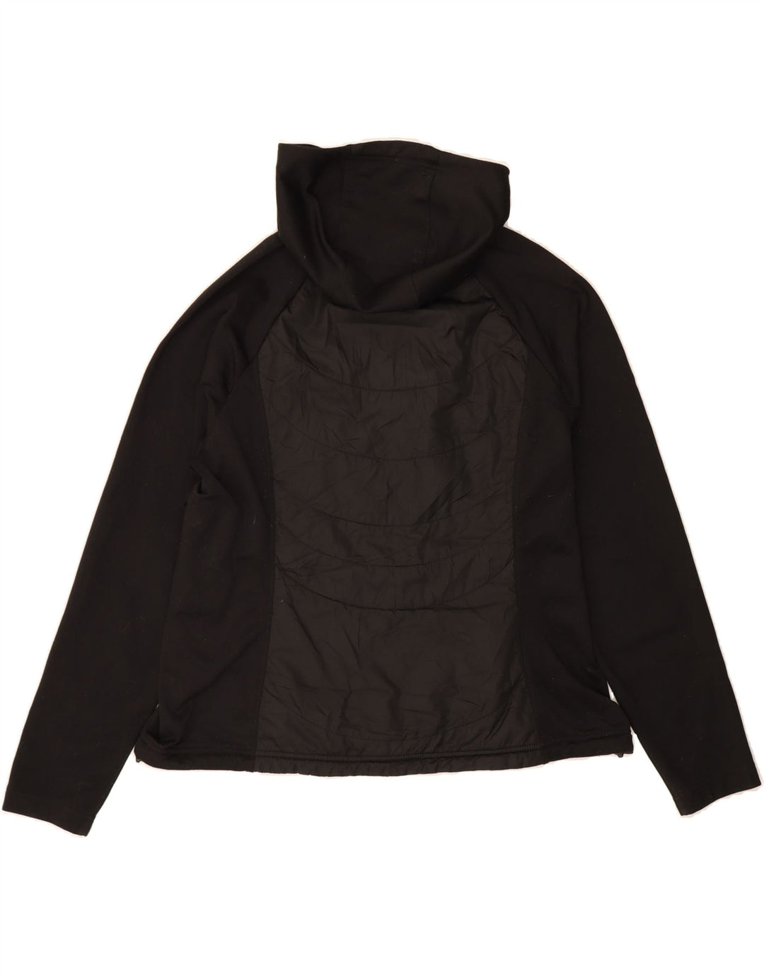 EDDIE BAUER Womens Zip Hoodie Sweater UK 20 2XL Black Polyester Vintage Eddie Bauer and Second-Hand Eddie Bauer from Messina Hembry 