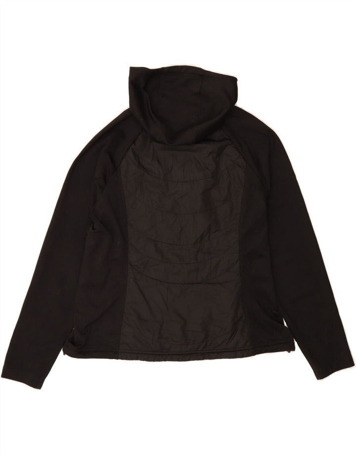 EDDIE BAUER Womens Zip Hoodie Sweater UK 20 2XL Black Polyester Vintage Eddie Bauer and Second-Hand Eddie Bauer from Messina Hembry 