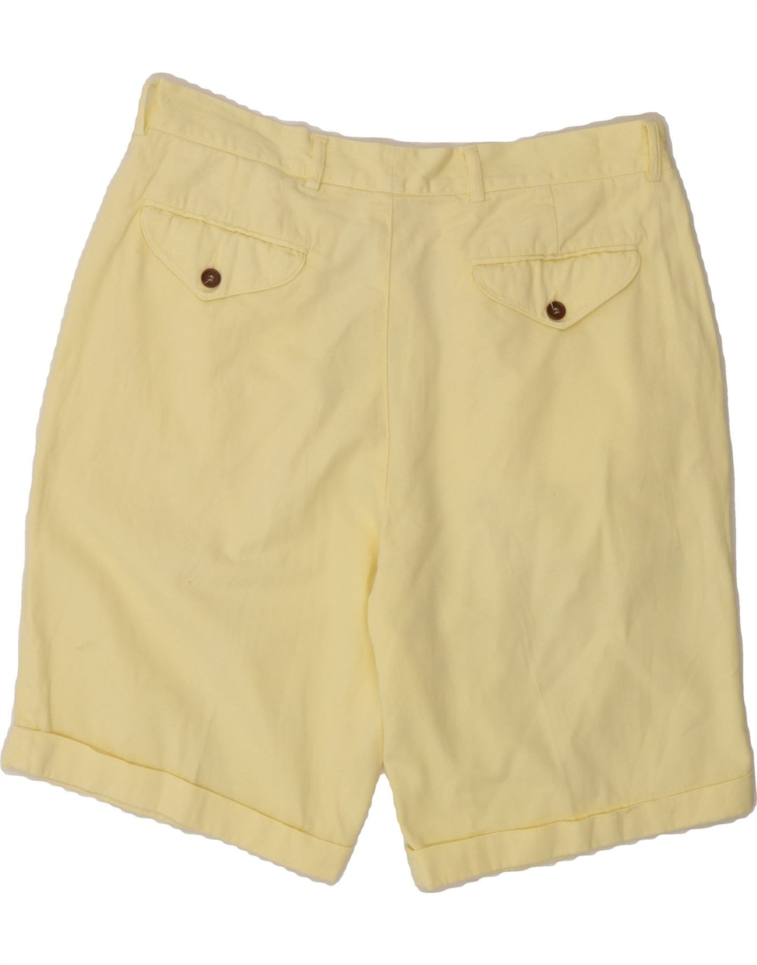 VINTAGE Mens Chino Shorts IT 50 Large W34  Yellow Vintage Vintage and Second-Hand Vintage from Messina Hembry 