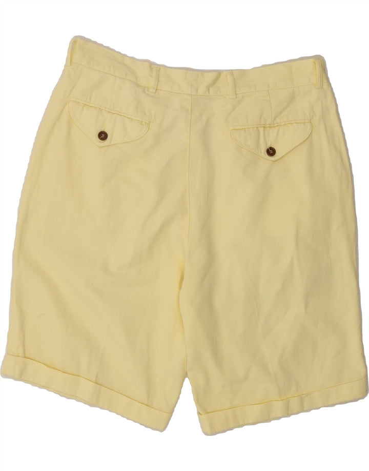 VINTAGE Mens Chino Shorts IT 50 Large W34  Yellow Vintage Vintage and Second-Hand Vintage from Messina Hembry 
